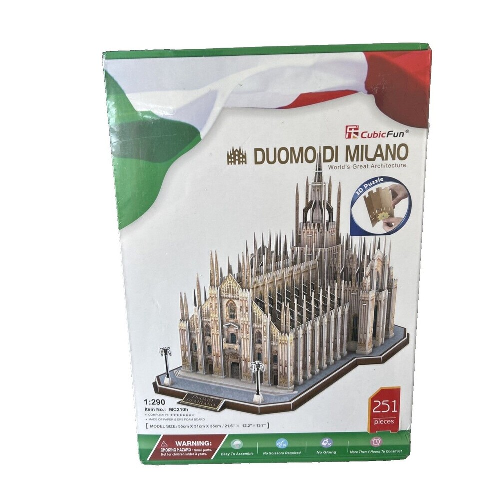 CubicFun 3D Puzzle Milan Cathedral Kit Duomo Di Milano 251 pcs Italy NEW Sealed